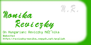 monika reviczky business card